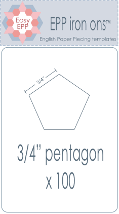 3/4" pentagons