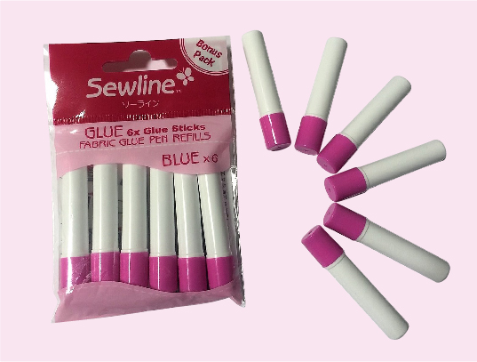 Sewline glue refill - BLUE - 6 pack