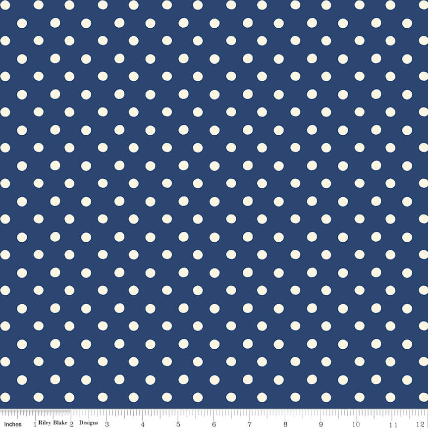 CATH KIDSTON� SIGNATURE COLL BUTTON SPOT NAVY