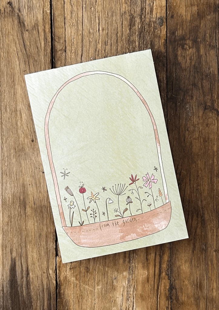 Flower Basket Notepad