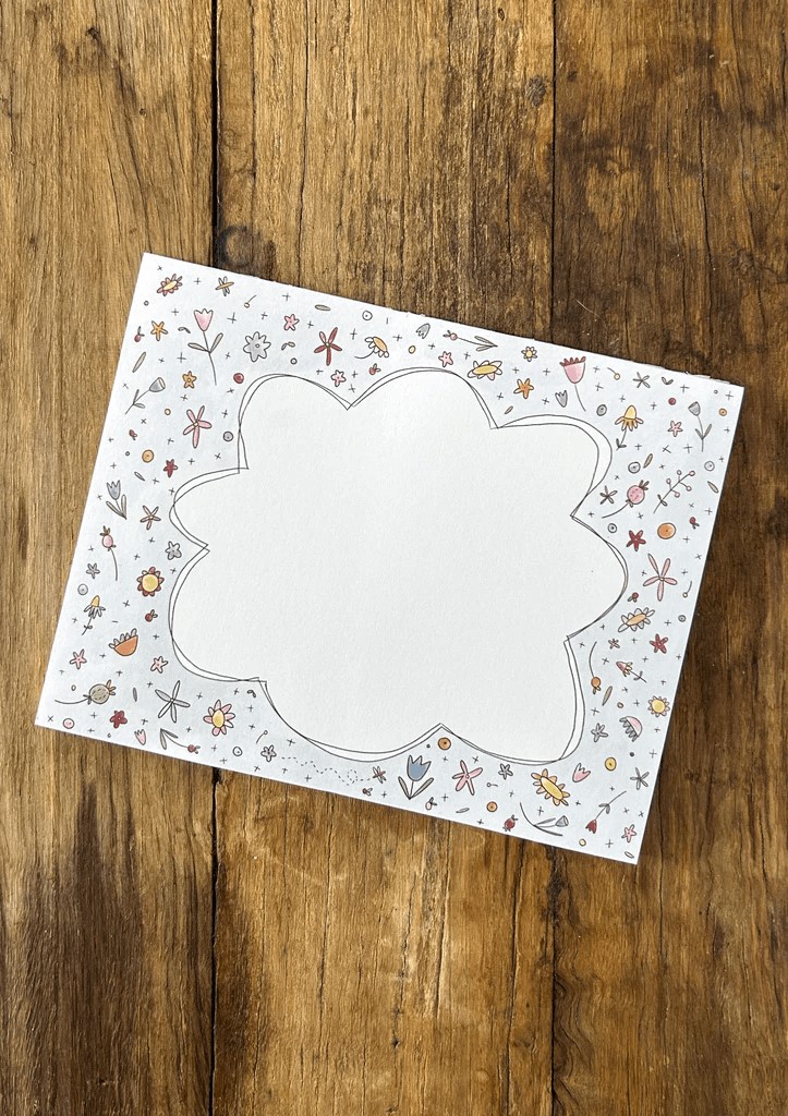 Flower Toss Notepad