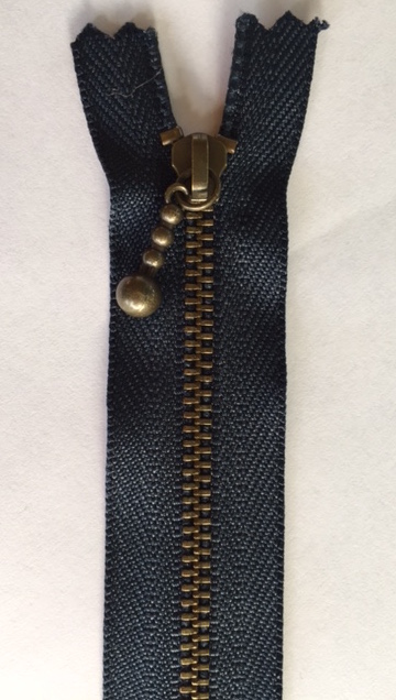 Inasuma zippers - Zip metal tooth - 15cm navy colour