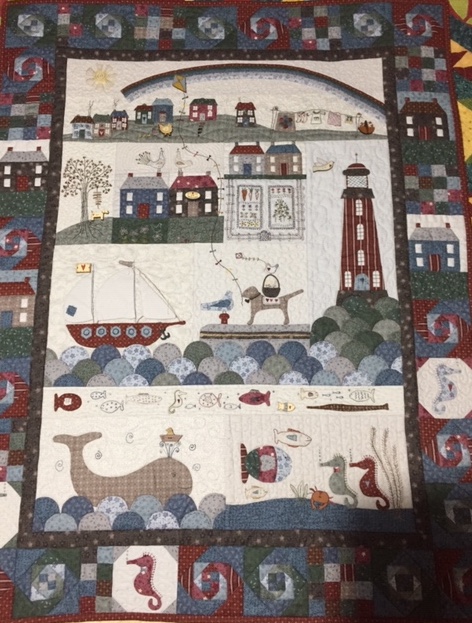'SEASIDE TOWN' Quilt by Lynette Anderson
