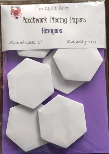 1" hexagon piecing papers